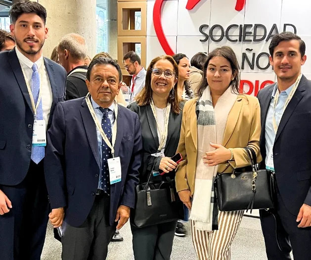 Parte del equipo en el Congreso de la Sociedad Española de Cardiología, Bilbao