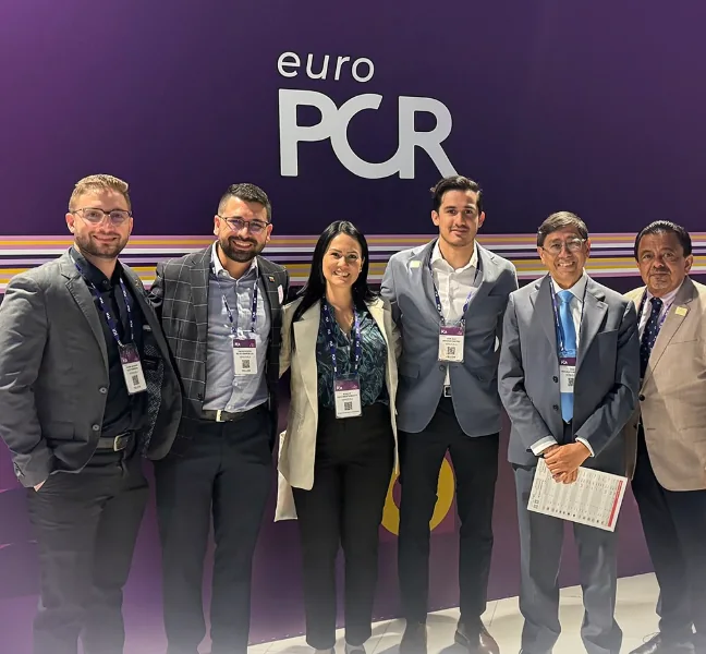 Equipo de la unidad en el congreso EuroPCR